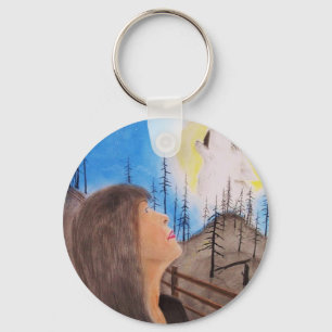 Wolf Dreamer Keychain