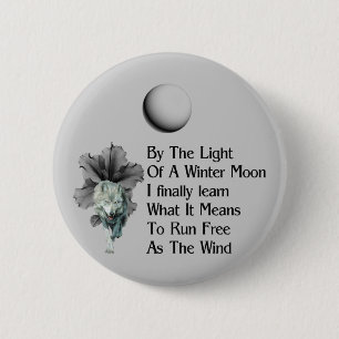 Wolf Dreams 2 Inch Round Button