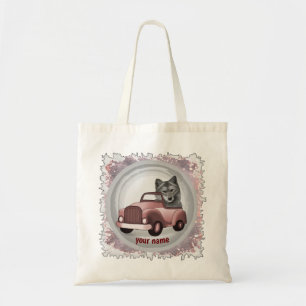 Wolf Driving Car  Tote Bag