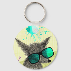 Wolf Dude Keychain