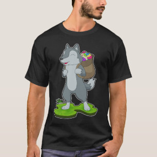 Wolf Easter Easter eggs Backpack T-Shirt