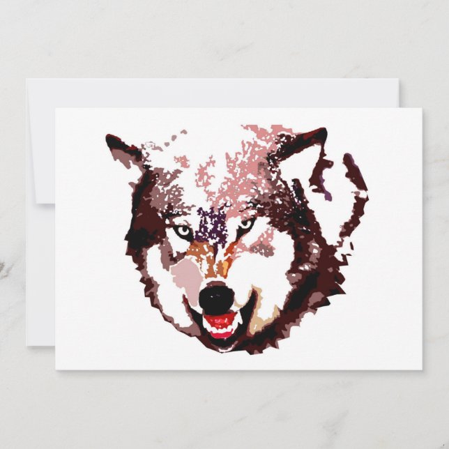 Wolf en invitation à la neige (Devant)