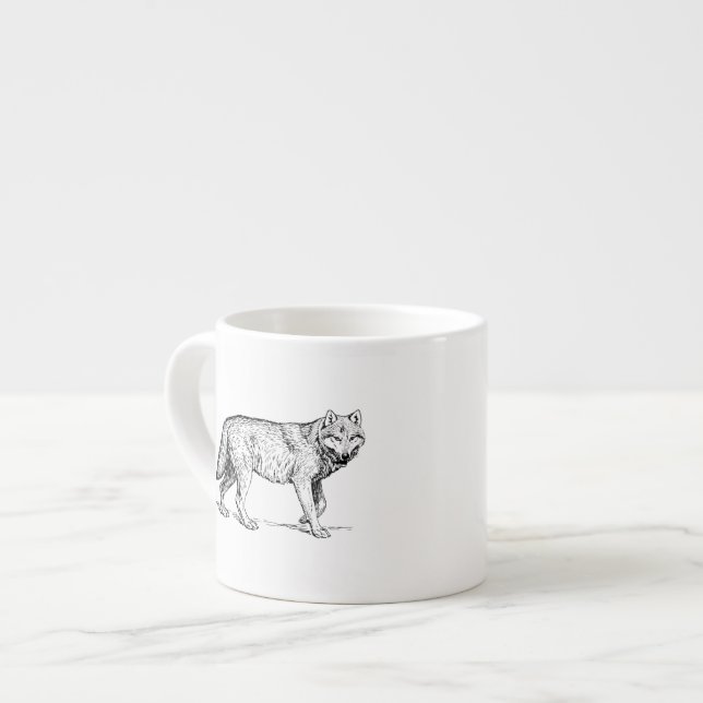 Wolf Espresso Cup (Front Left)
