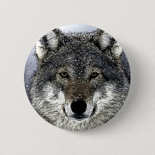 Wolf Eyes 2 Inch Round Button