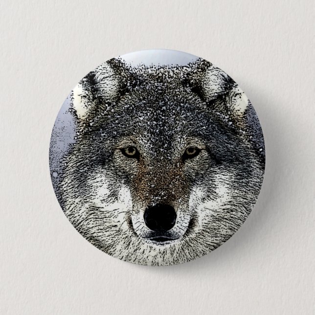 Wolf Eyes 2 Inch Round Button (Front)