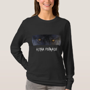 WOLF EYES ALPHA FEMALE Long Sleeve shirt