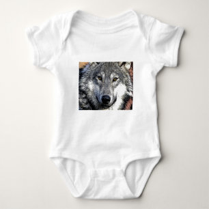 Wolf Eyes Artwork Baby Bodysuit