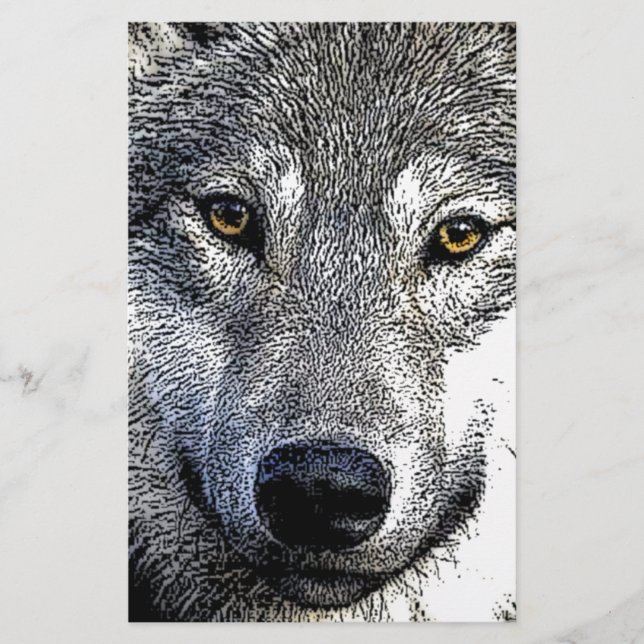 Wolf Eyes Artwork Stationery (Front)