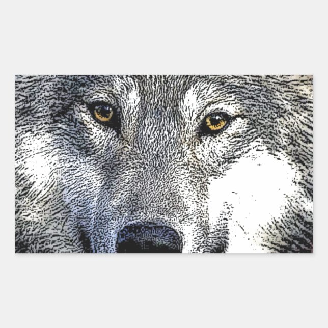 Wolf Eyes Artwork Sticker (Front)