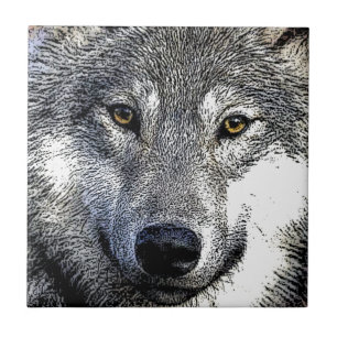 Wolf Eyes Artwork Tile