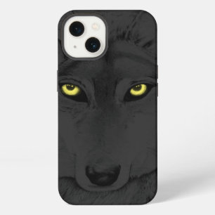 Wolf Eyes II (yellow eyes) - grey iPhone 13 Case