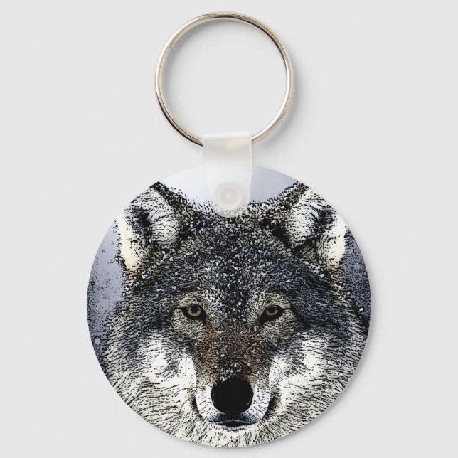 Wolf Eyes Keychain (Front)