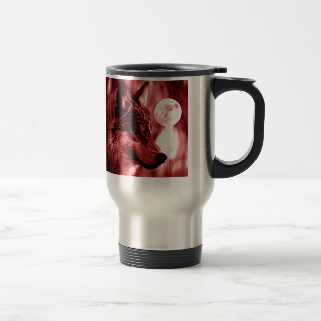 Wolf Eyes & Moon Coffee Mugs (Right)