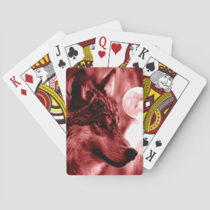 Wolf Eyes & Moon Playing Cards