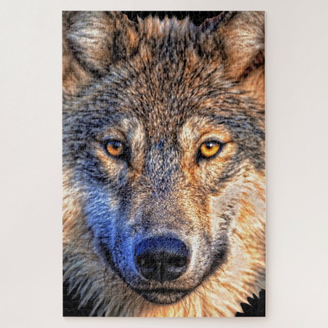 Wolf Face Jigsaw Puzzle (Vertical)