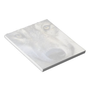 Wolf face Notepad 5.6x6"