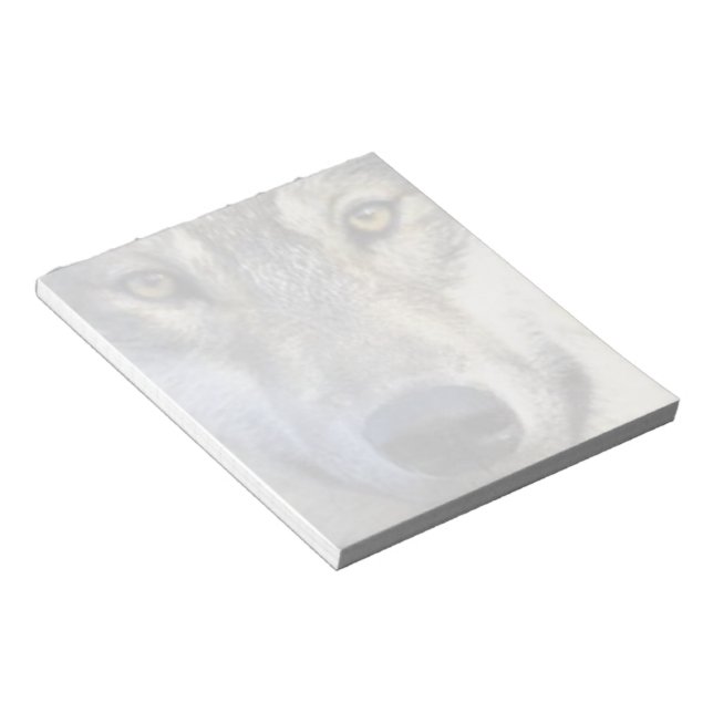 Wolf face  Notepad 5.6x6" (Angled)