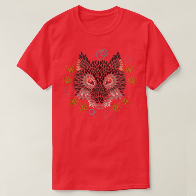Wolf Face  T-Shirt (Design Front)