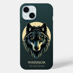 Wolf face warrior fenrir nordic iPhone / iPad cas iPhone 15 Case