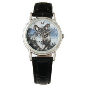 Wolf face watch
