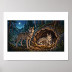 Wolf Family   Poster