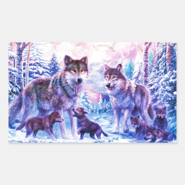 Wolf Family Sticker (Front)