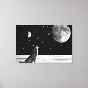 Wolf-fantasy Canvas Print