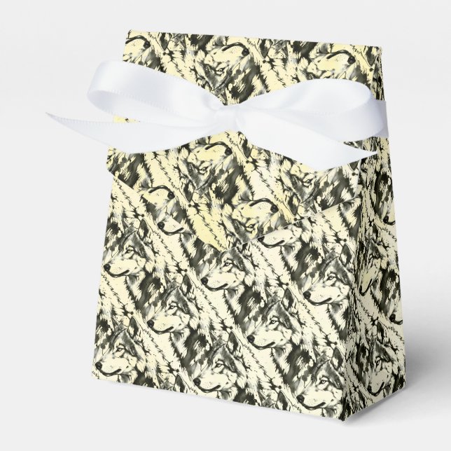 Wolf Favor Box (Front Side)