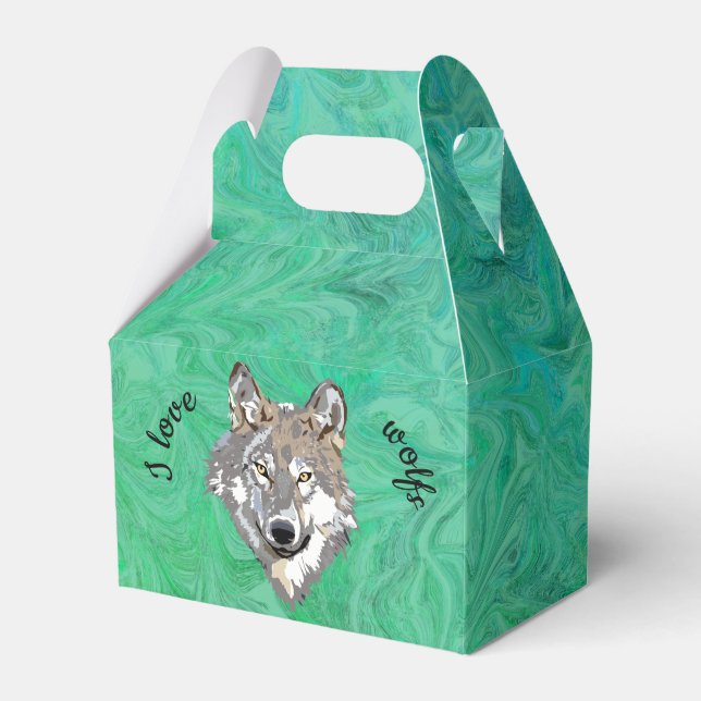 wolf - favour box (Front Side)