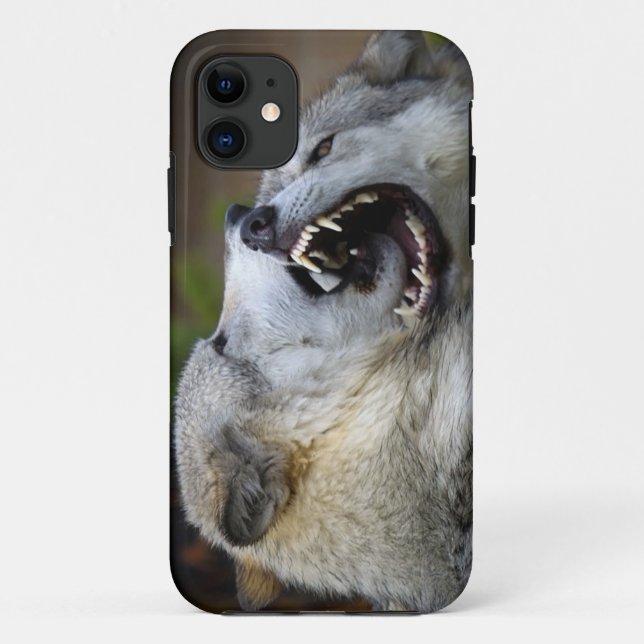 Wolf Fight Case-Mate iPhone Case (Back)