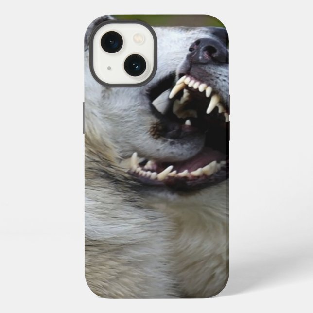 Wolf Fight iPhone Case (Back)