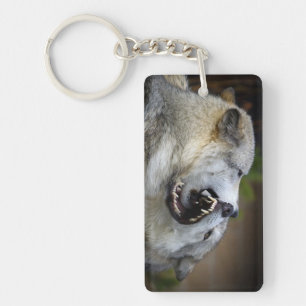 Wolf Fight Keychain