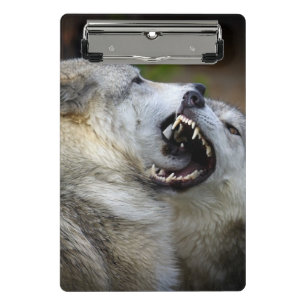 Wolf Fight Mini Clipboard