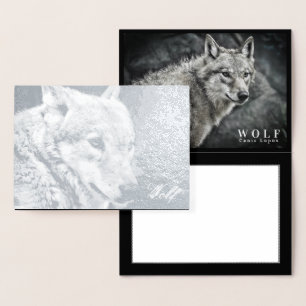 wolf foil card