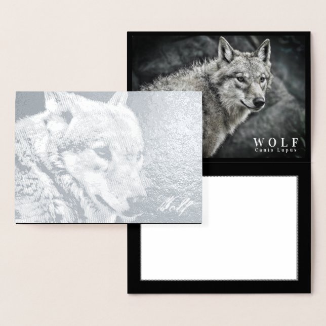 Wolf Foil Card (Display)