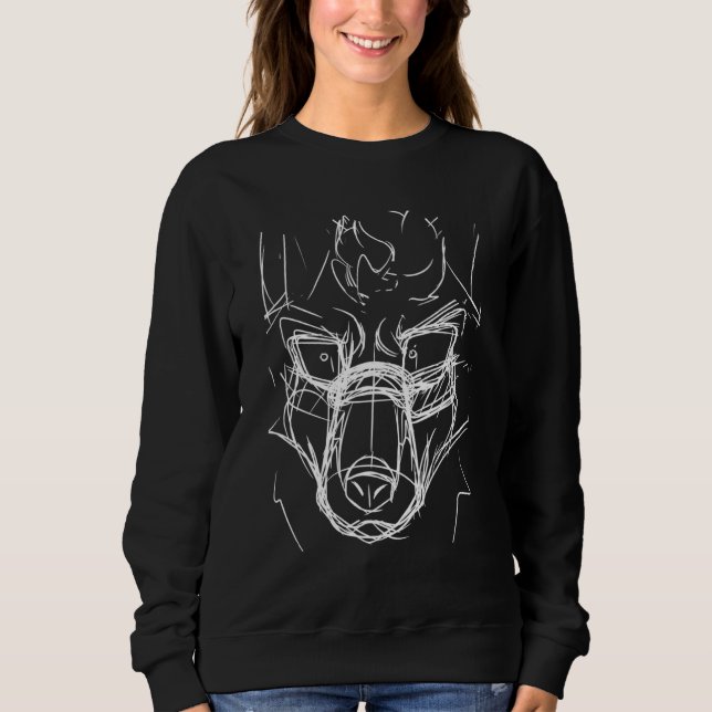 Wolf  For Men Wolf  Wolf  Women Wolf Moon 1 Sweatshirt (Front)