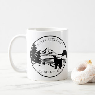 Wolf  Forest Cabin Rental Home Mountains Coffee Mug