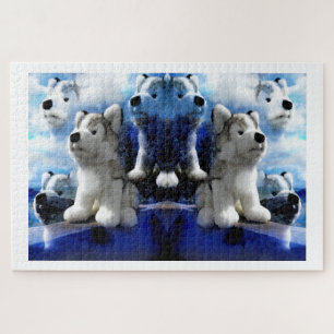Wolf ghosts art jigsaw puzzle