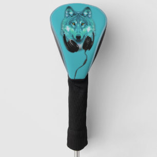 wolf  golf head cover