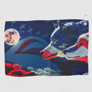 Wolf Golf Towel