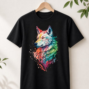 Wolf Graphic Streetwear Tee Bold & Colourful