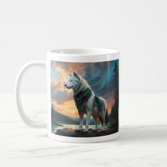 Wolf Guardian Mug (Gauche)