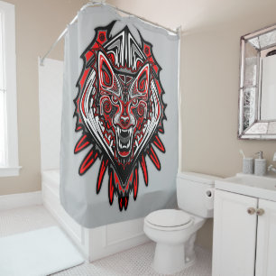 Wolf Haida Tribal Totem Design