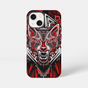 Wolf Haida Tribal Totem Design iPhone 13 Mini Case