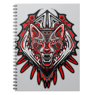 Wolf Haida Tribal Totem Design Notebook
