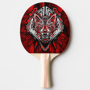 Wolf Haida Tribal Totem Design Ping Pong Paddle