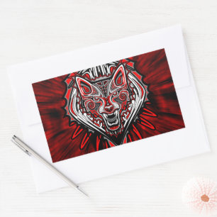 Wolf Haida Tribal Totem Design Sticker