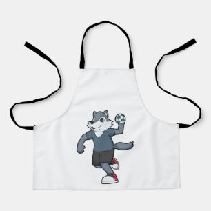 Wolf Handball player Handball Apron