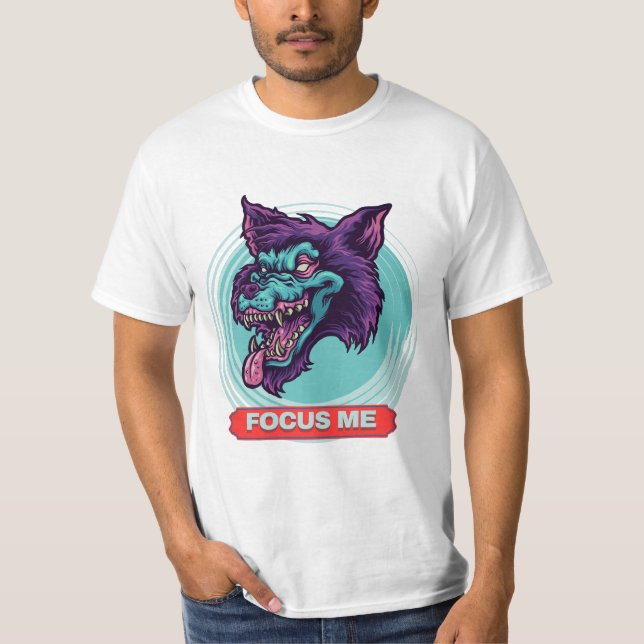 Wolf Head design T-Shirt (Front)