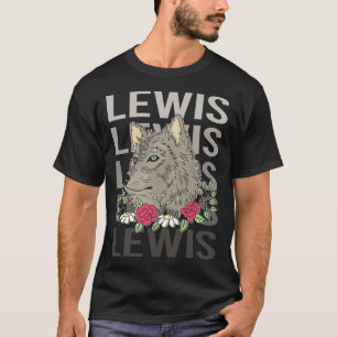 Wolf Head - Lewis Name T-Shirt